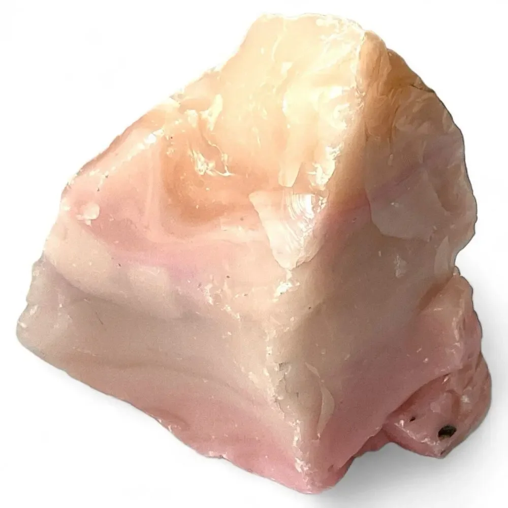 Pink‎ Multitone Art Glass Cullet Glowing Manganese Slag Glass #4GX179